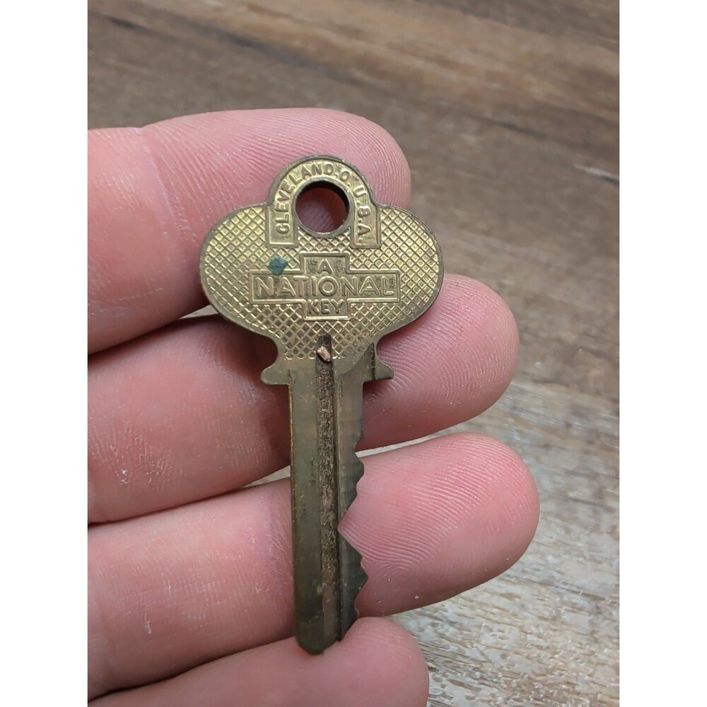 Vintage National Key Company Brass Key L4 E11 Mr. Key Lot Of 2 - Picture 5 of 6